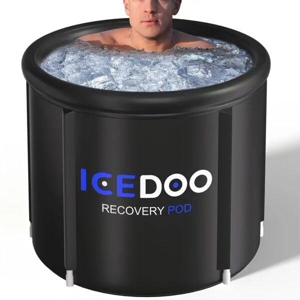 Upgrade XL 129 Gal Large Oval Ice Bath Tub For Athletes, Multiple Layered Portable Outdoor Cold Plunge Tub For Recovery, Cold Plunge For Family-Foldable Ice Baths For Home, Gyms, Indoor Use - Image 3