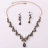 Bridal Rhinestone Zircon Earring Necklace - Image 5