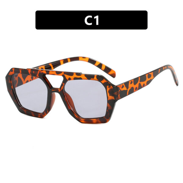 Ins Big Frame Leopard Sunglasses Summer Sunshade Beach Vacation Glasses - Image 3