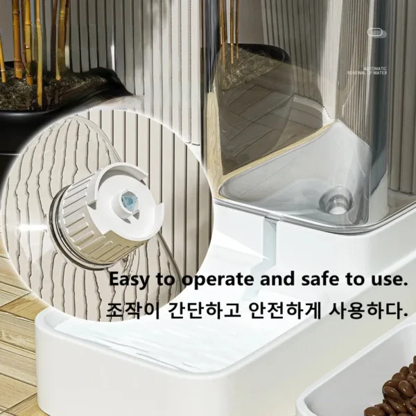 Dog Automatic Feeder Transparent Automatic Gravity Cat Water Bowl High Capacity Food Storage Container Cat And Dog Accessories - AliExpress - Image 3