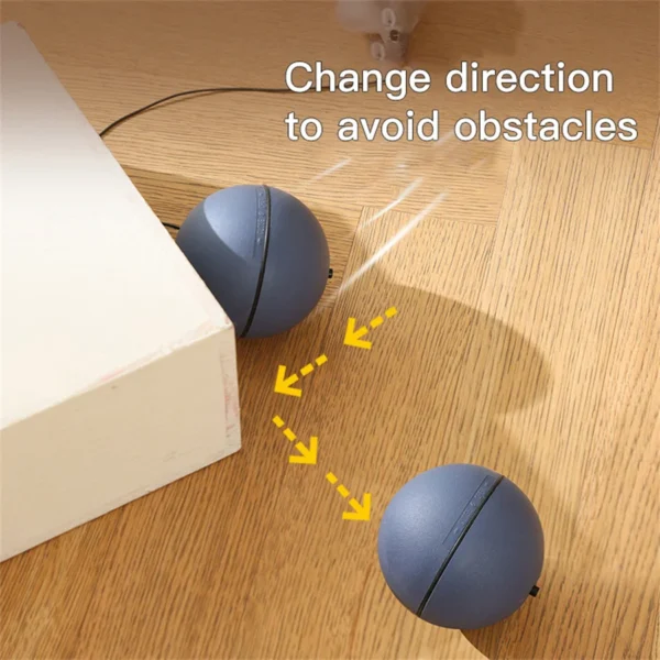 "Battery-Operated" Interactive Cat Toy Ball With Tracking Mouse - Automatic Rolling Teaser For All Breeds, Battery-Powered (Batt - AliExpress - Image 5